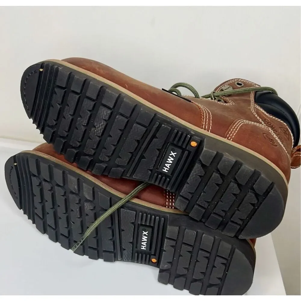 HAWX WOMEN'S PLATOON WATERPROOF WORK BOOTS - COMPOSITE TOE Size 6B Nwt